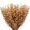 12 Gold Holly Berry Stems: 35 Lifelike Berries, 17-Inch - Festive DIY Accents